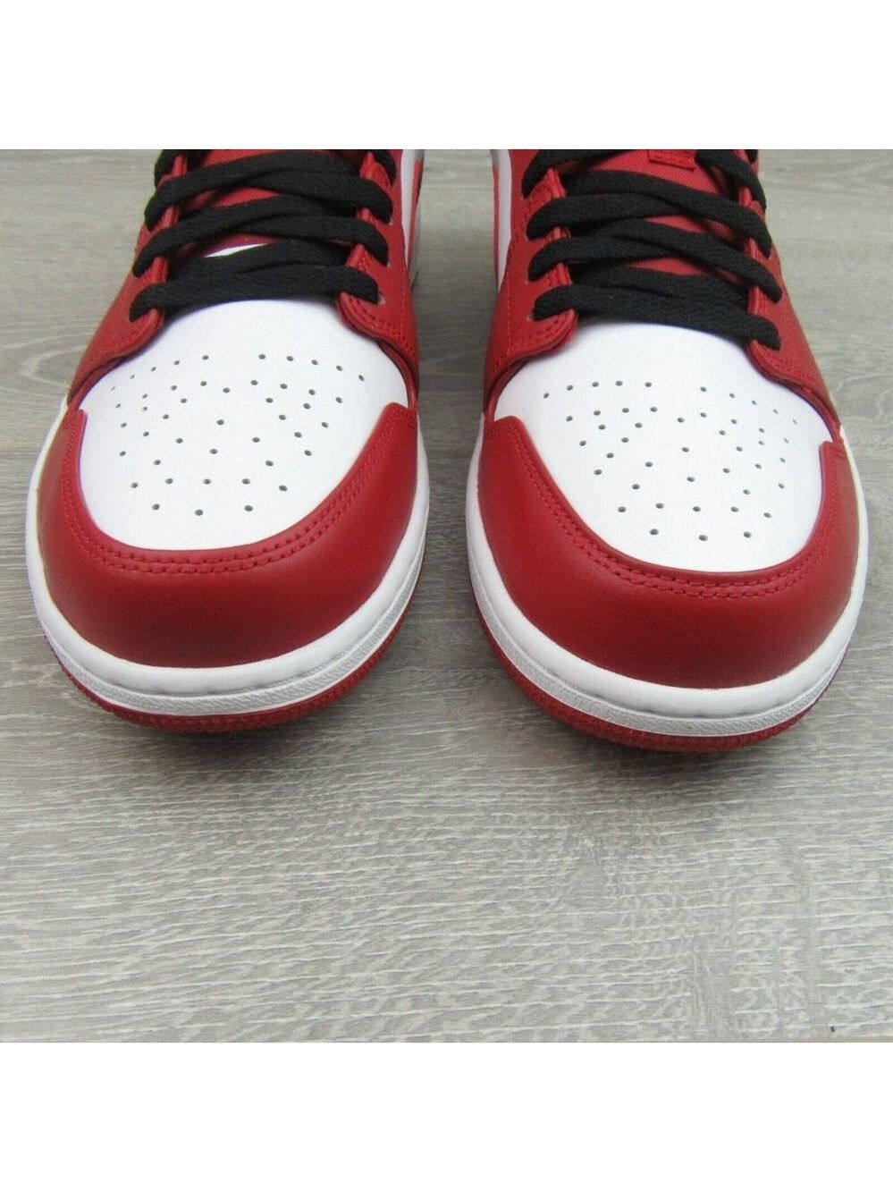 Air Jordan 1 Low Bulls Black Gym Red Shoes Mens Size 13 NEW - Picture 5 of 14